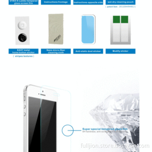 Super anti-crack 9h tempered glass screen protector for iPhone 5/5c/5